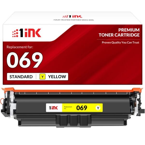 Canon 069 Yellow Toner Cartridge, 1,900 Page Yield 5091C002AA