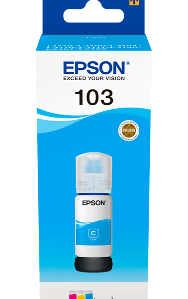 Epson 103 EcoTank Cyan Ink Bottle 65ml C13T00S24A