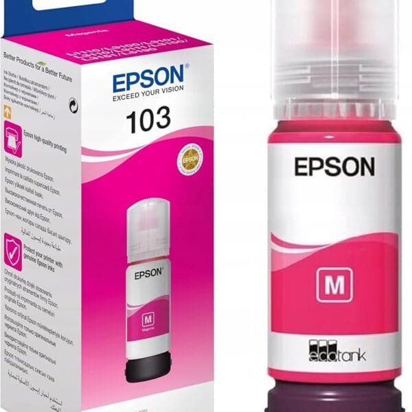 Epson 103 EcoTank Magenta Ink Bottle 65ml (C13T00S34A) C13T00S34A