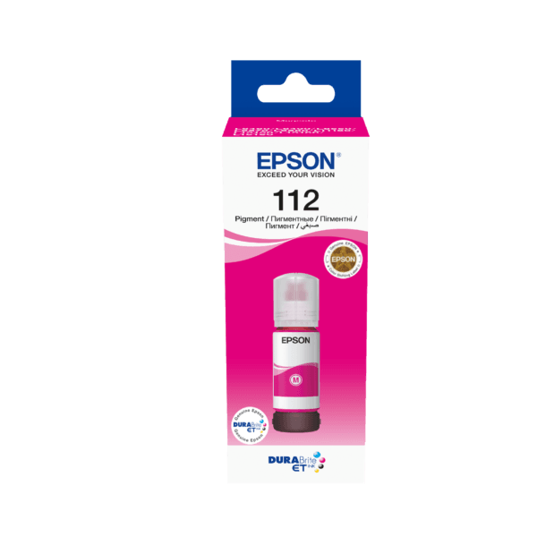 Epson 112 EcoTank Pigment Magenta Ink Bottle 70ml C13T06C34A