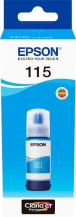 Epson 115 Cyan EcoTank Ink Bottle 70ml (C13T07D24A) C13T07D24A