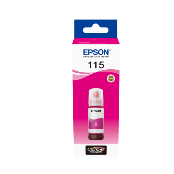 Epson 115 Magenta EcoTank Ink Bottle 70ml (C13T07D34A) C13T07D34A