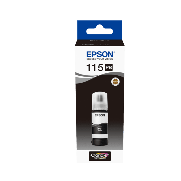 Epson 115 Photo Black EcoTank Ink Bottle 70ml (C13T07D14A) C13T07D14A