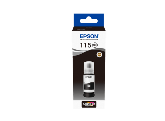Epson 115 Pigment Black 70ml EcoTank Ink Bottle Epson 115 Pigment Black 70ml EcoTank Ink Bottle C13T07C14A