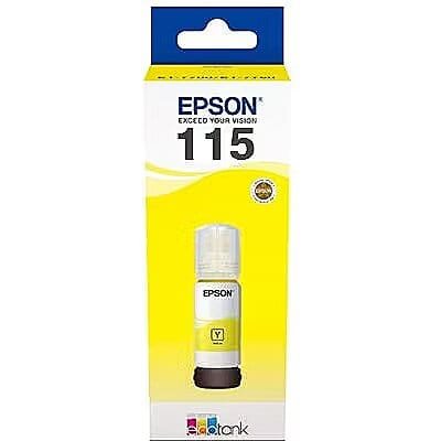 Epson 115 Yellow EcoTank Ink Bottle 70ml (C13T07D44A) C13T07D44A