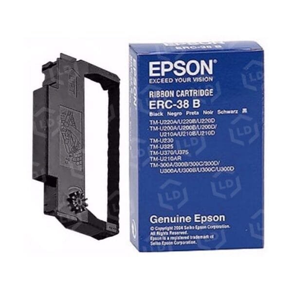 Epson ERC 38B Black Ribbon Cartridge for TM-U220/U200/U325 Series C13S015374