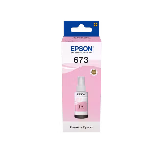 Epson T6736 70ml Light Magenta EcoTank Ink Bottle (C13T67364A) C13T67364A