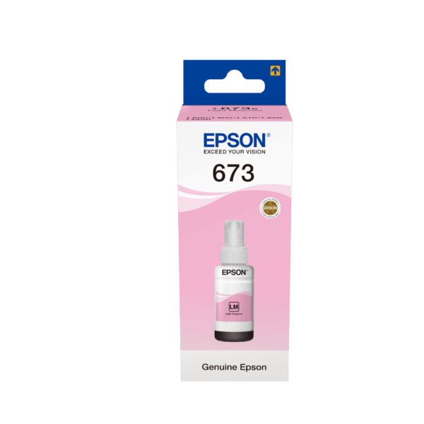 Epson T6736 70ml Light Magenta EcoTank Ink Bottle (C13T67364A) C13T67364A
