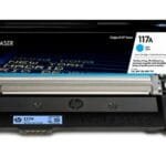 HP 117A Cyan LaserJet Toner Cartridge W2071A 700 Page Yield W2071A