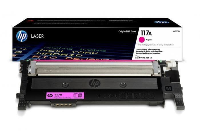 HP 117A Magenta Original LaserJet Toner Cartridge (W2073A) - 700 Page Yield HP 117A Magenta Original LaserJet Toner Cartridge (W2073A) - 700 Page Yield W2073A