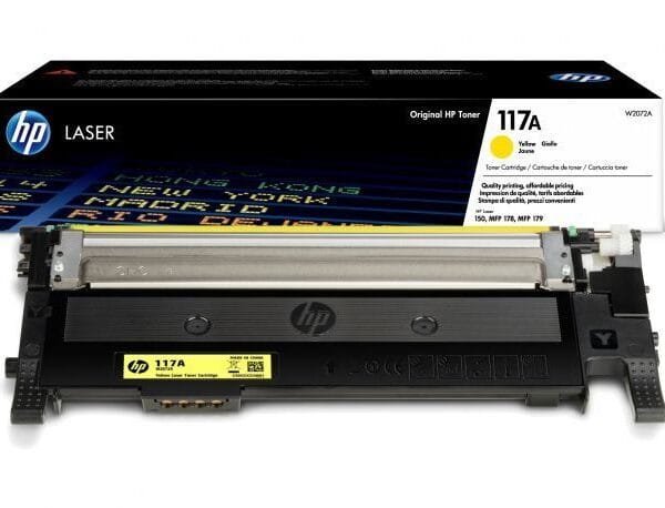 HP 117A Yellow Original LaserJet Toner Cartridge (W2072A) W2072A