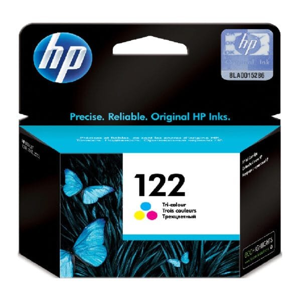 HP 122 Tri-color Ink Cartridge (CH562HE) 100 Page Yield CH562HE