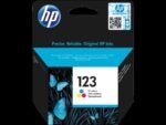 HP 123 Tri-color Ink Cartridge (F6V16AE) ~100 Page Yield F6V16AE
