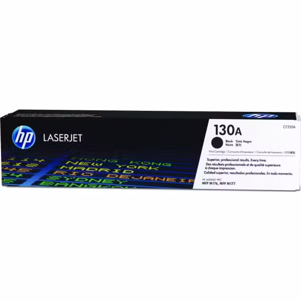 HP 130A Black LaserJet Toner Cartridge (CF350A) 1,300 Page Yield CF350A