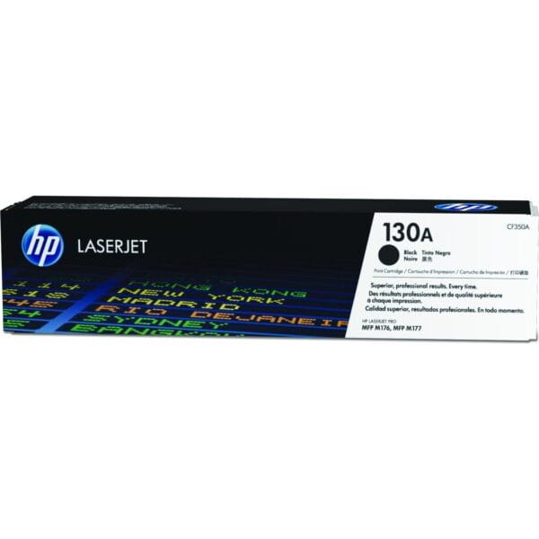HP 130A Black LaserJet Toner Cartridge (CF350A) 1,300 Page Yield CF350A