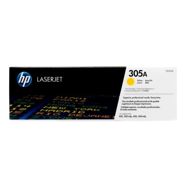 HP 305A Yellow LaserJet Toner Cartridge (CE412A) 2,600 Page Yield CE412A