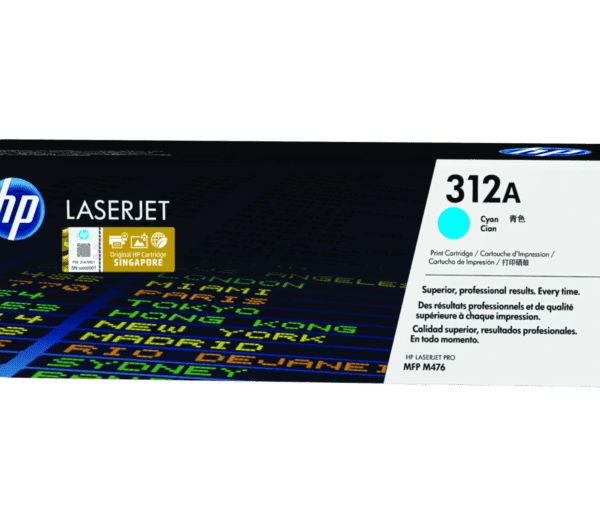 HP 312A Cyan LaserJet Toner Cartridge (CF381A) 2,700 Page Yield CF381A