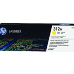 HP 312A Yellow Original LaserJet Toner Cartridge CF382A 2700 Page Yield CF382A
