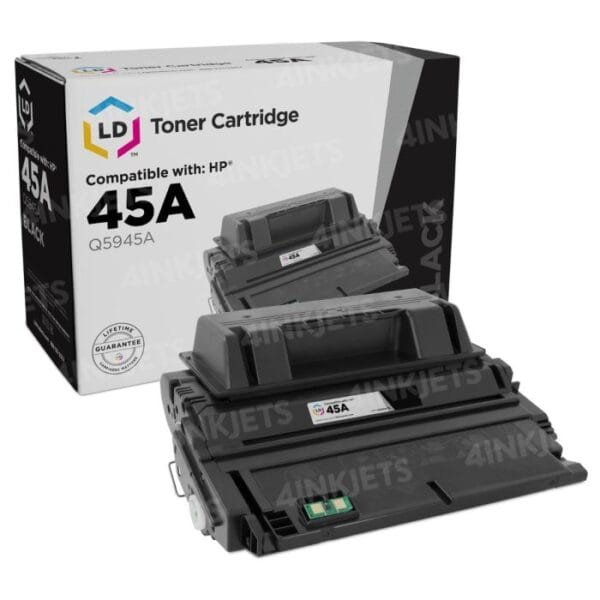 HP 45A Black LaserJet Toner Cartridge (Q5945A) 18000 Page Yield Q5945A
