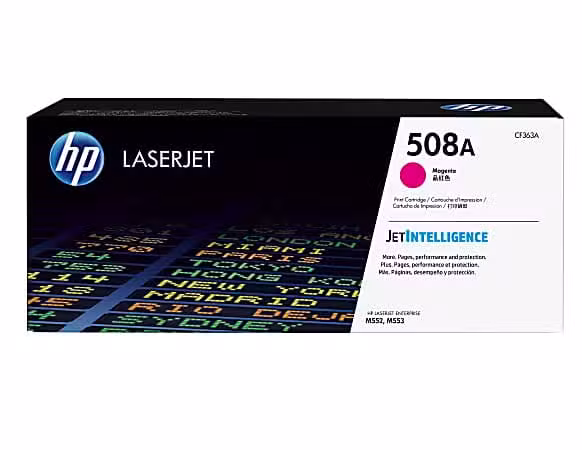 HP 508A Magenta LaserJet Toner Cartridge (CF363A) 5,000 Page Yield CF363A