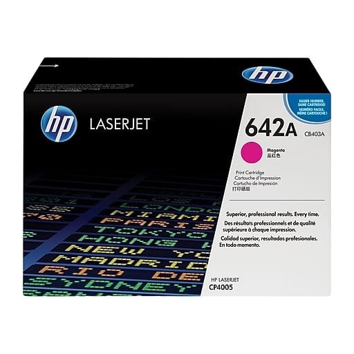 HP 642A Magenta LaserJet Toner Cartridge (CB403A) 7,500 Page Yield CB403A