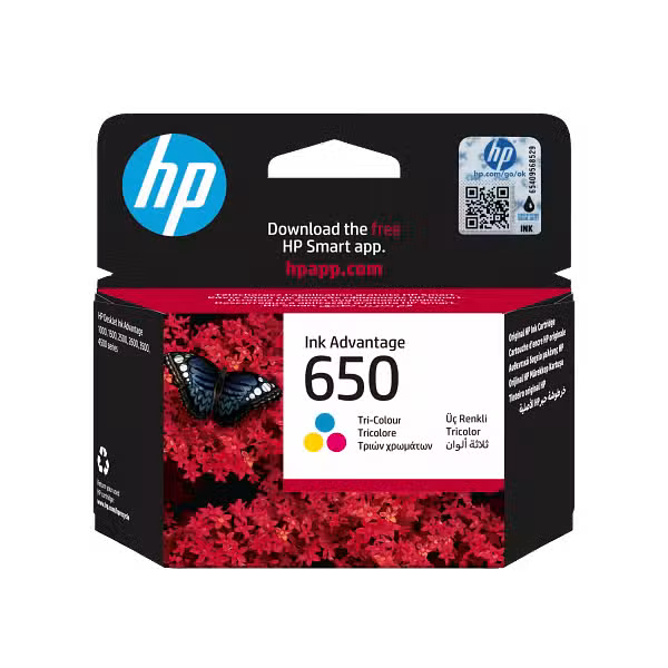 HP 650 CZ102AE Tri-color Original Ink Cartridge (200 Page Yield) CZ102AE