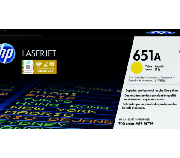 HP 651A Yellow LaserJet Toner Cartridge (CE342A) 16,000 Page Yield CE342A