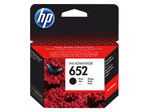 HP 652 Black Original Ink Advantage Cartridge (F6V25AE) 360 Page Yield F6V25AE