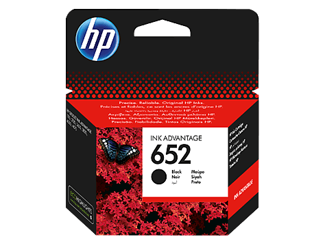 HP 652 Black Original Ink Advantage Cartridge (F6V25AE) 360 Page Yield F6V25AE