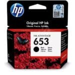 HP 653 Black Original Ink Cartridge (3YM75AE) - 360 Page Yield 3YM75AE