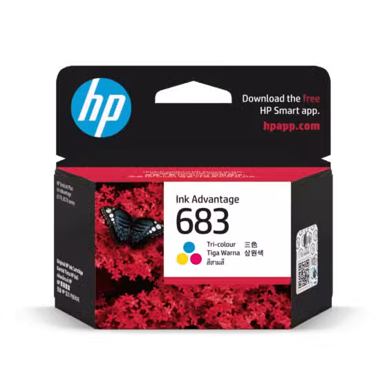 HP 653 Tri-color Ink Cartridge 200 Page Yield 3YM74AE