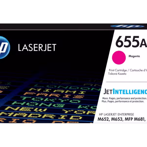 HP 655A Magenta LaserJet Toner Cartridge (CF453A) 10,500 Page Yield CF453A
