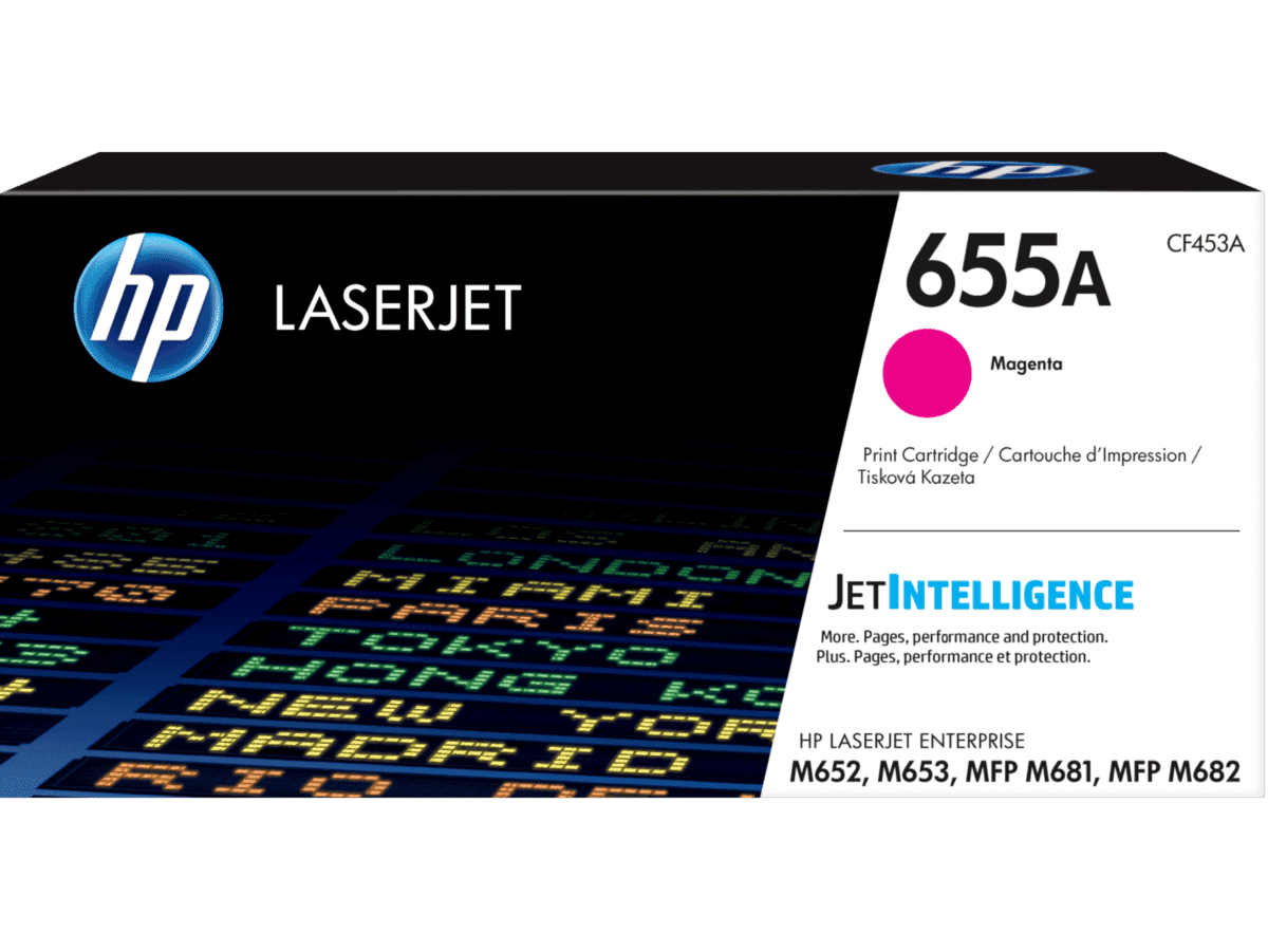 HP 655A Magenta LaserJet Toner Cartridge (CF453A) 10,500 Page Yield HP 655A Magenta LaserJet Toner Cartridge (CF453A) 10,500 Page Yield CF453A