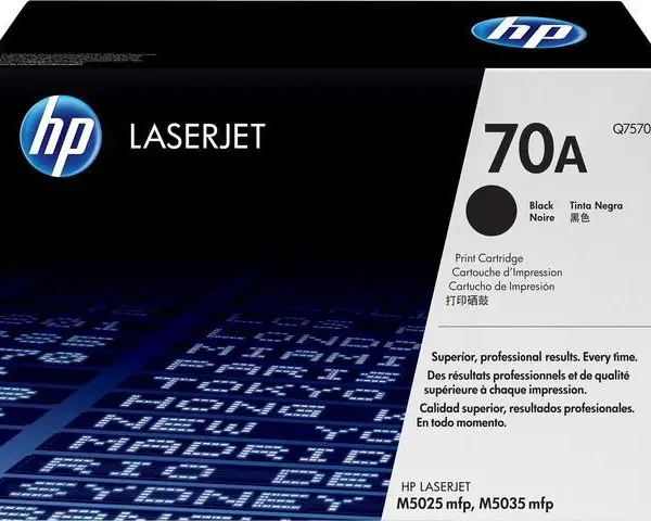 HP 70A Black Toner Cartridge (Q7570A) 15,000 Page Yield Q7570A