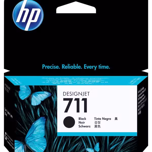 HP 711 38-ml Black DesignJet Ink Cartridge (CZ129A) CZ129A