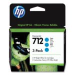 HP 712 38ml Black DesignJet Ink Cartridge (3ED70A) 3ED70A