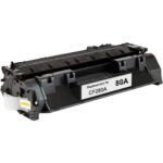 HP 80A Black LaserJet Toner Cartridge (CF280A) 2,700 Page Yield CF280A