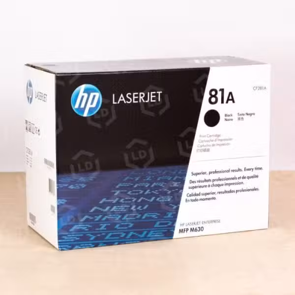 HP 81A Black LaserJet Toner Cartridge (CF281A) 10,500 Page Yield CF281A