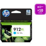 HP 912XL Cyan High Yield Ink Cartridge (3YL81AE) - 825 Page Yield 3YL81AE