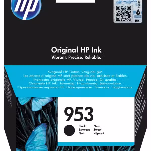 HP 953 Black Ink Cartridge 1,000 Page Yield L0S58AE