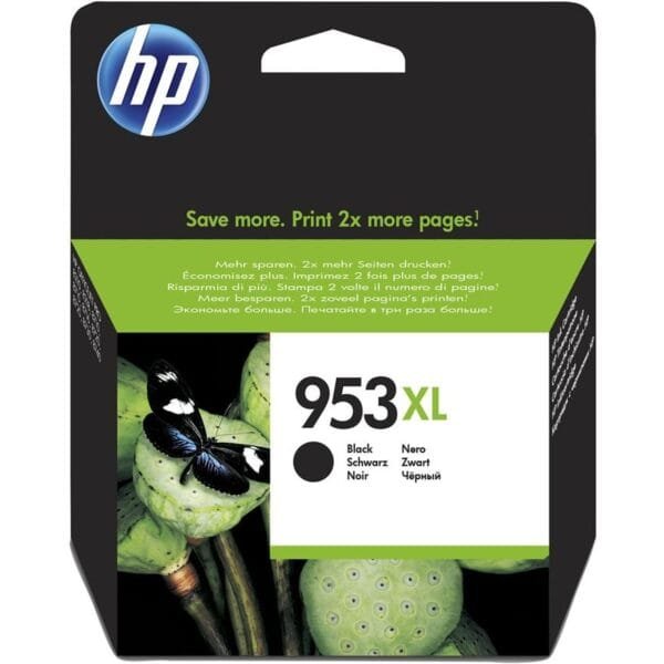 HP 953XL Black Ink High Yield Cartridge L0S70AE 2000 Pages L0S70AE