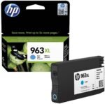 HP 963XL High Yield Cyan Original Ink Cartridge (3JA27AE) 1,600 Page Yield 3JA27AE
