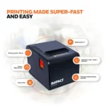 Honeywell Impact IHR810 Direct Thermal POS Printer, 80mm, USB/Serial/Ethernet IHR810X-B-214IN