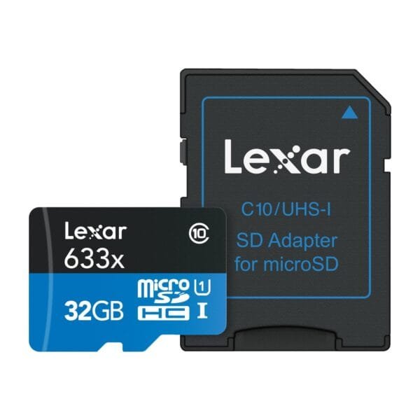 Lexar 32GB 633x microSDHC UHS-I 100MB/s Card LMS0633032G-BNNNG
