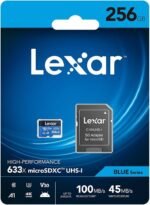 Lexar 633x 256GB microSDXC UHS-I 100MB/s Memory Card LSDMI256BB633A