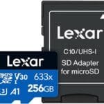 Lexar 633x 256GB microSDXC UHS-I 100MB/s Memory Card LSDMI256BB633A