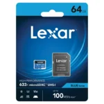 Lexar 633x 64GB microSDXC UHS-I Card 100MB/s LMS0633064G-BNNNG