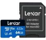 Lexar 633x 64GB microSDXC UHS-I Card 100MB/s LMS0633064G-BNNNG