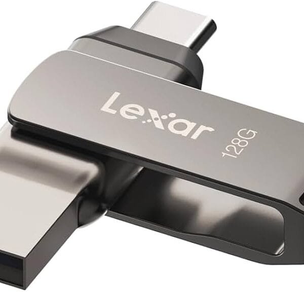 Lexar Dual Drive D400 128GB USB 3.2 Type-C and Type-A Flash Drive LJDD400128G-BNQNG