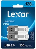 Lexar JumpDrive V100 128GB USB 3.0 Flash Drive LJDV100-128ABGY